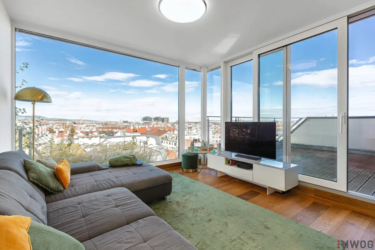 Ein unvergleichbarer Ausblick | 4-Zimmer Dachgeschoßwohnung mit hochwertiger Einbauküche | Parkplatz optional - Bild 1