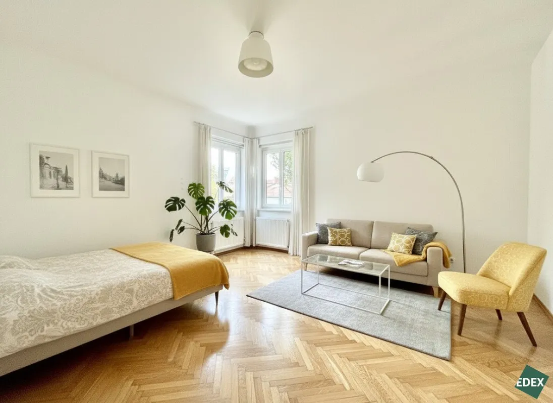 Perfektes Single-Apartment mit separater Küche im Grünen in Hietzing - Bild 1