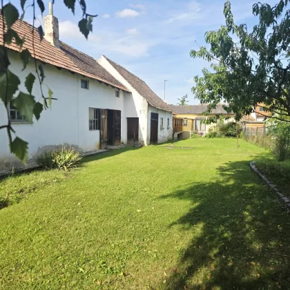 Großzügige und ruhig gelegene Liegenschaft mit Wohnhaus, umfangreichen Nebengebäuden und großem, massivem Schuppen in Unterretzbach - Bild 2