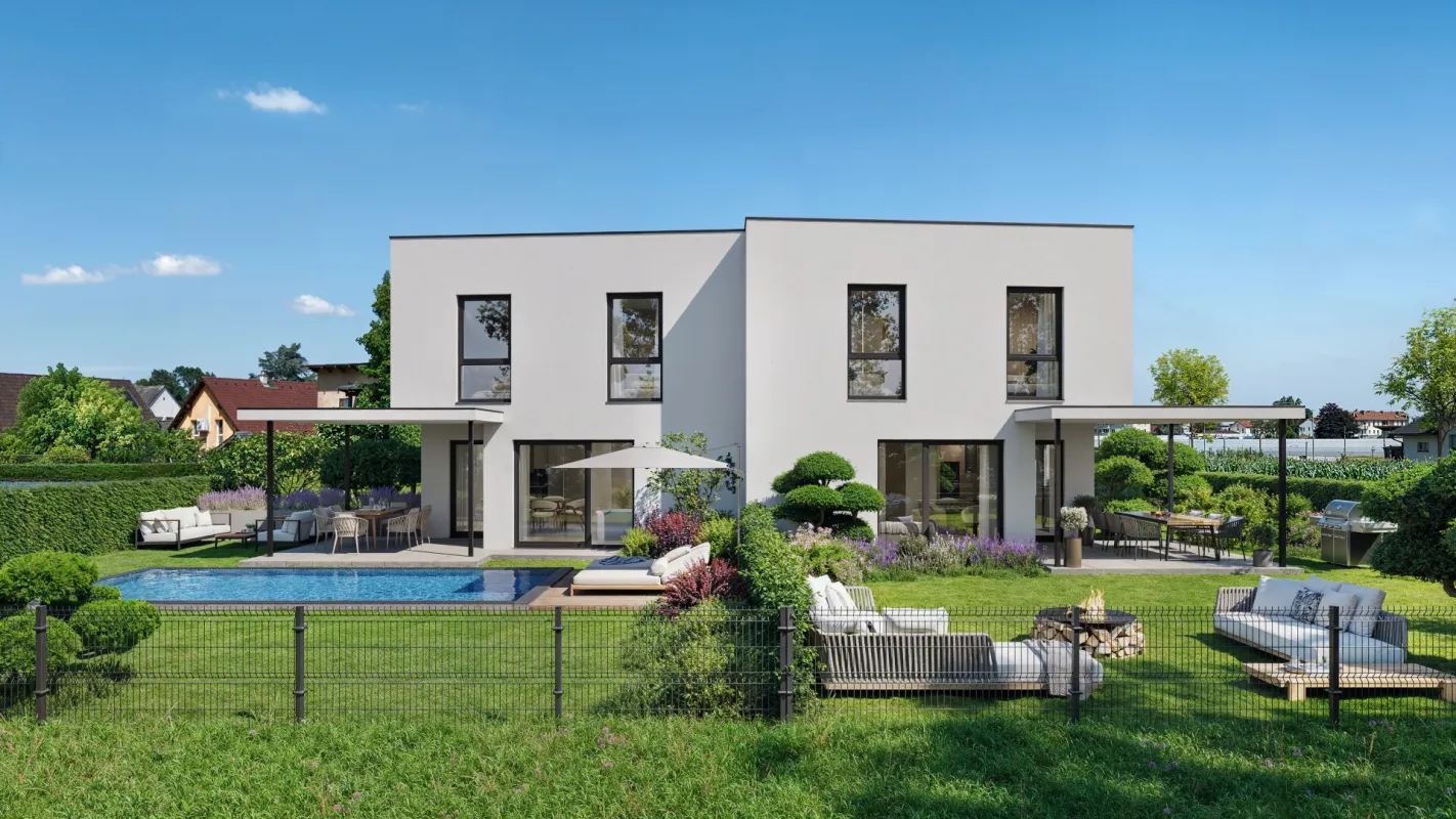 Moderne Doppelhaushälften in Wagna – großzügig, hell & mit geräumigem Eigengarten! - Bild 1