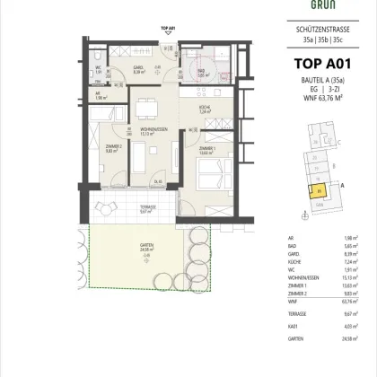 3-Zimmer-Gartenwohnung, Innsbruck - Bild 3