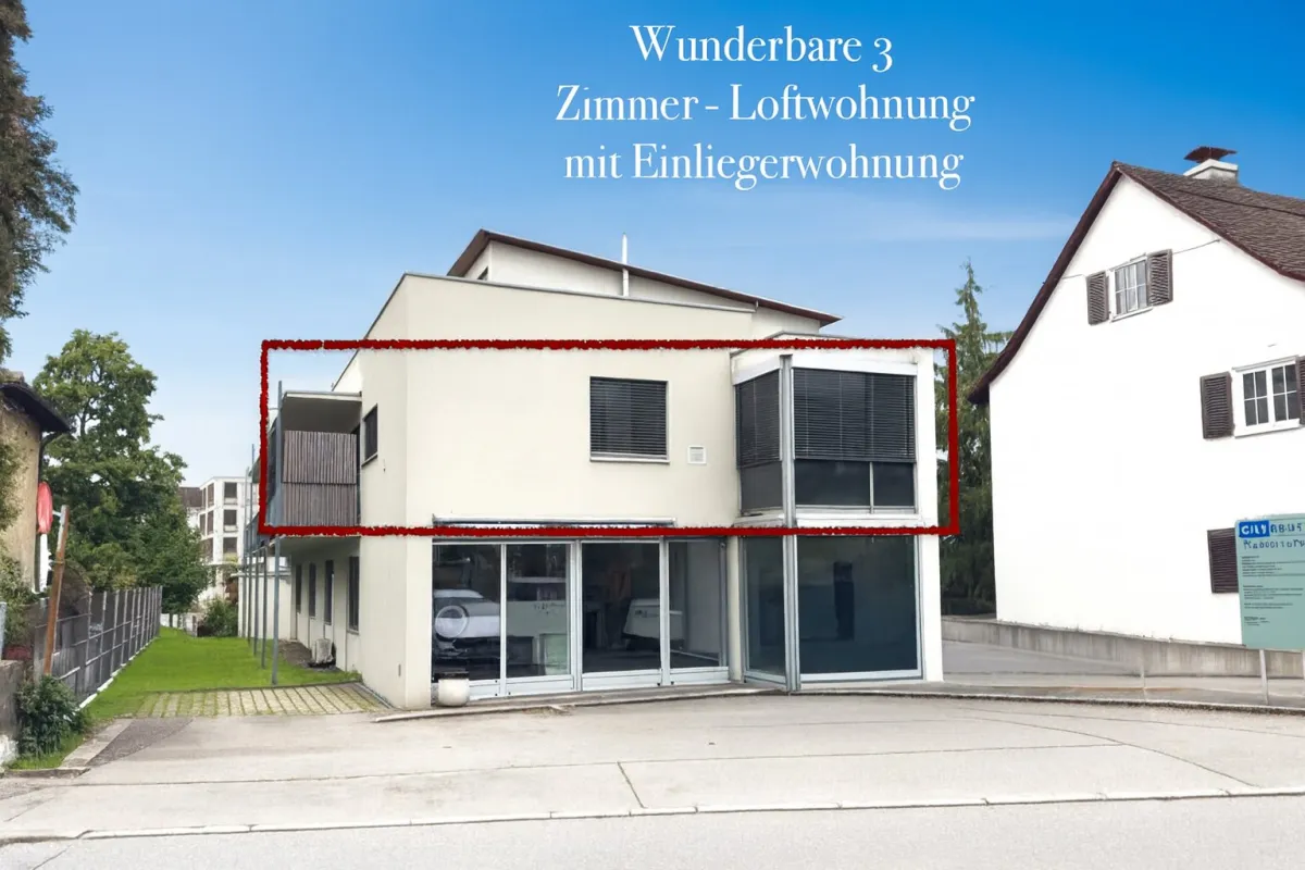 Loftartige 3-Zimmer-Wohnung mit Einliegerwohnung in Toplage von Dornbirn! - Bild 1