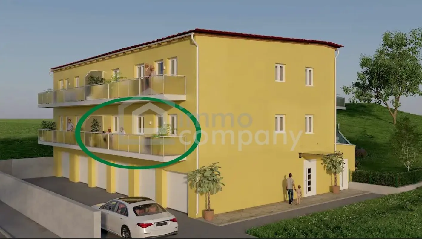 Alle ab 50+ aufgepasst! Barrierefreie 3-Zimmer-Wohnung in Eisenstadt: Erstbezug 2026 mit Balkon und Garage! (Top 1 - 1.OG  - 71 m² ) - Bild 1