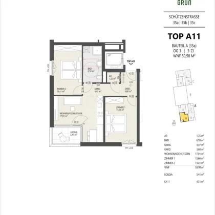3-Zimmer-Wohnung, 3.OG, Innsbruck - Bild 2