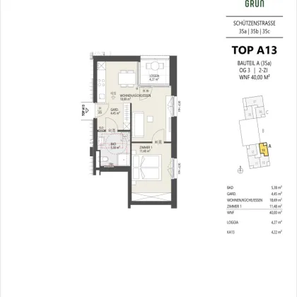 2-Zimmer-Wohnung, 3.OG, Innsbruck - Bild 3