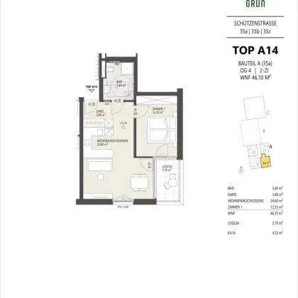 2-Zimmer-Dachgeschosswohnung, Innsbruck - Bild 2