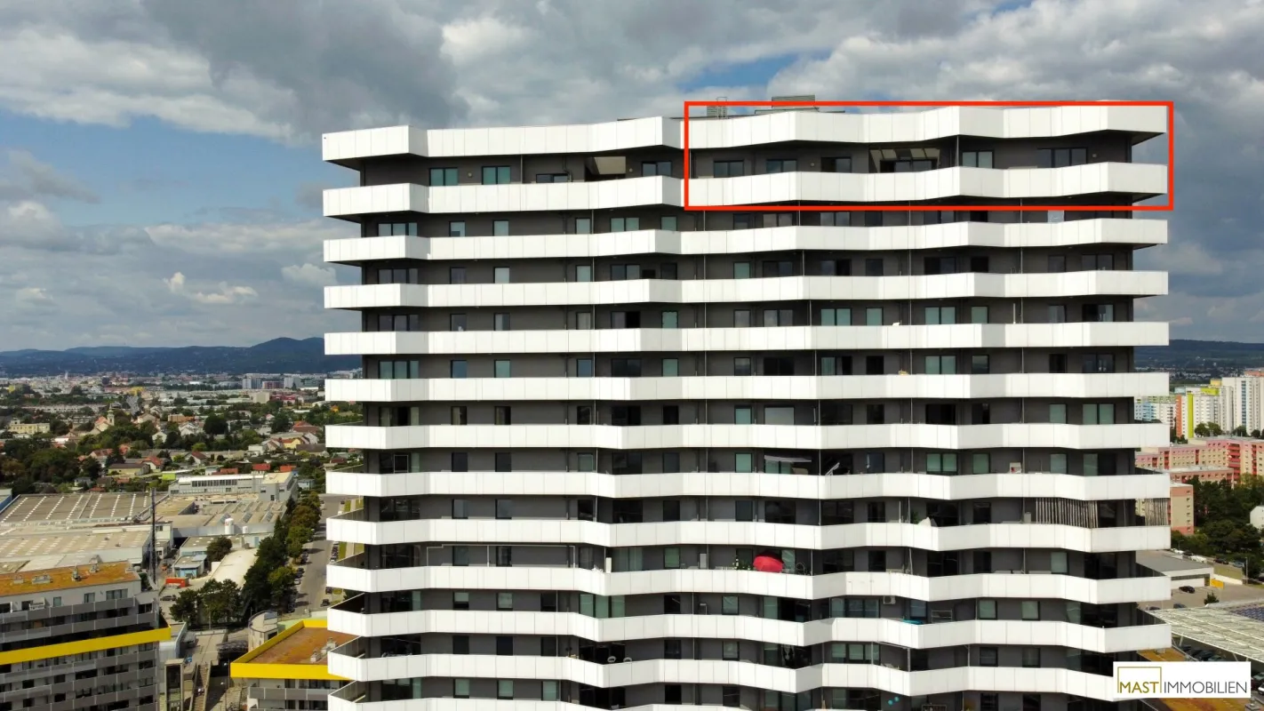 LUXUS über den Dächern Wien´s --- 4 Zimmer Penthouse im 26. Stock im Leopoldtower - SOFORT BEZUGSBEREIT. - Bild 1