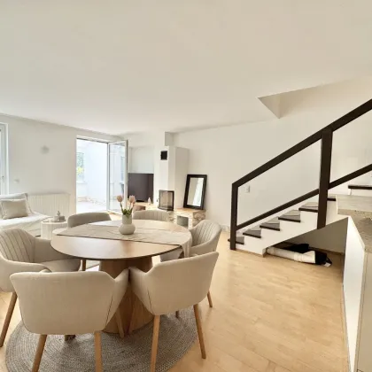 MODERNE 4 ZIMMER-MAISONETTE + KAMIN + WINTERGARTEN + GARAGE BEI U1 KAGRANER PLATZ - Bild 3