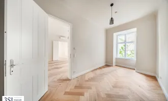 Wohnen beim Schloss Belvedere: Erstbezug im Stilaltbau mit 2 Balkonen und Klimaanlage!