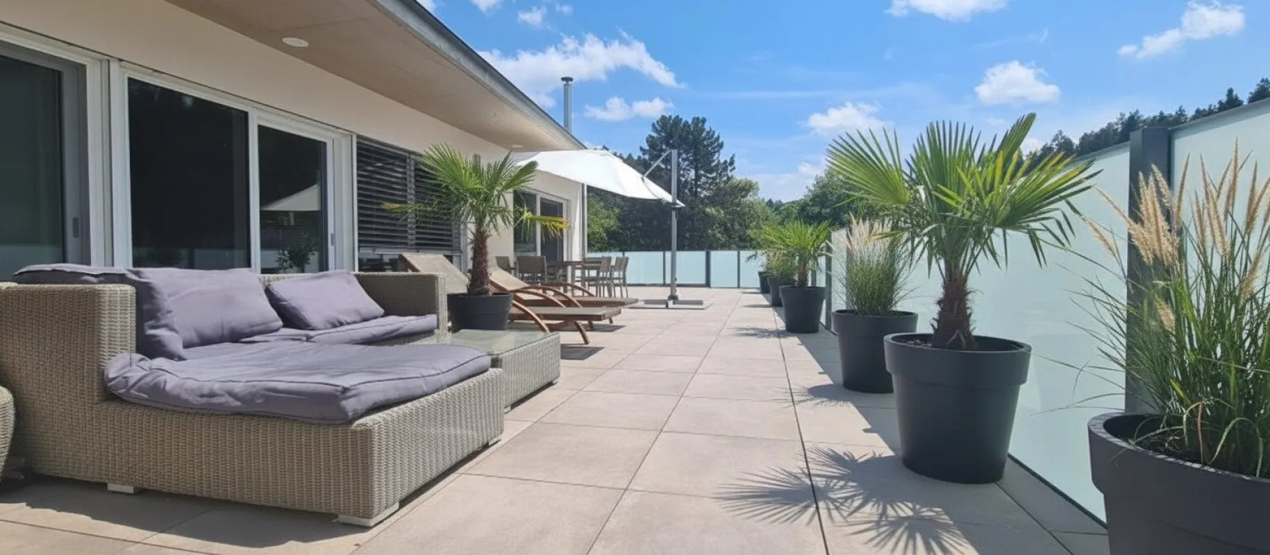 Stiftingtal - Penthouse mit 91 m² Terrasse - 3 Zimmern - absolute Ruhelage - Nähe LKH - Bild 1
