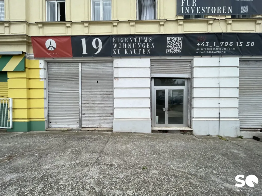 #SQ -  ATTRAKTIVES GESCHÄFTSLOKAL MIT EIGENER FREIFLÄCHE. TOP-LAGE IN U-BAHN-NÄHE AUF DER SIMMERINGER HAUPTSTRASSE. SOFORT BEZIEHBAR. - Bild 1