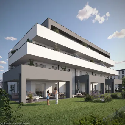 Moderne Gartenwohnung in Kirchdorf: Erstbezug, 4 Zimmer, Terrasse & Garage! - Bild 2