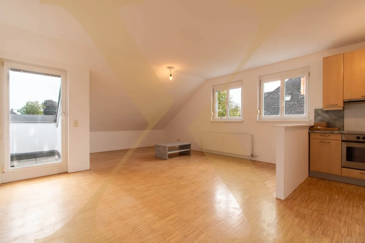 Gepflegte 3-Zimmer-Wohnung inkl. Einbauküche, Terrasse und Garage in Traun zu vermieten! - Bild 1
