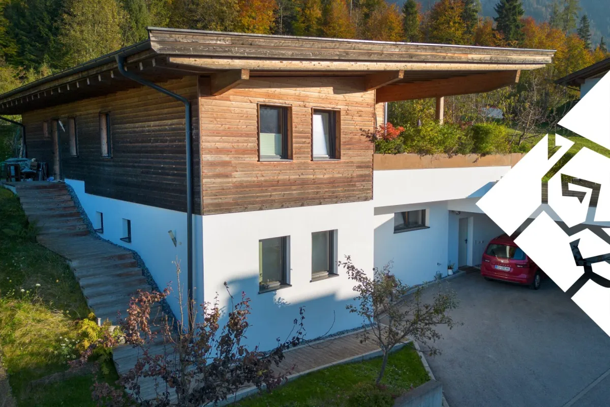 Exklusives Architektenhaus in der Schwoich zu kaufen – Naturverbundenes Wohnen in Tirol - Bild 1