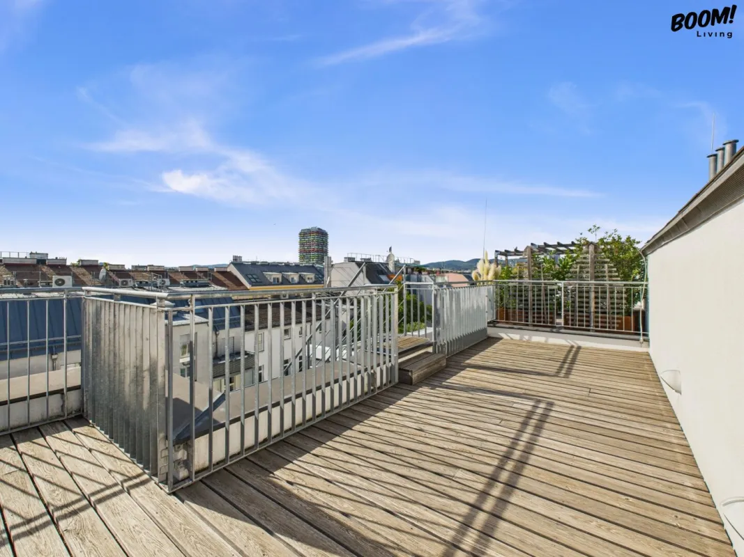 Helle 3-Zimmer-Dachgeschosswohnung mit großer Terrasse in 1200 Wien - Bild 1