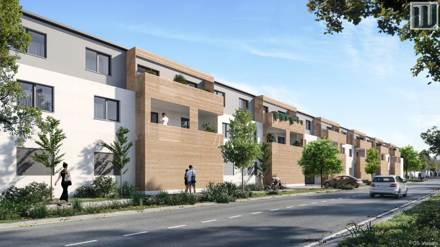 Neuwertige 3-Zimmer-Erdgeschosswohnung mit 2 Loggias zum ruhigen Innenhof in Wiener Neustadt! - Bild 1