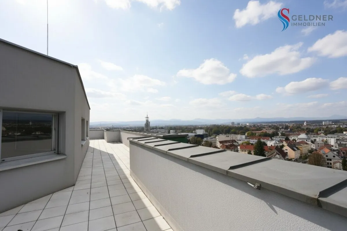 Traumhaftes Penthouse mit schönstem Ausblick über St. Pölten-  ca.104 m² WFL und  ca.104 m² Terrasse ab sofort zu mieten - Mietkauf möglich ! - Bild 1