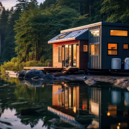 Erstbezug: Modernes Tiny-Haus mit Terrasse am See! - Bild 2