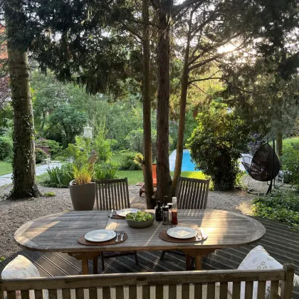 Idyllische Landhausvilla mit Pool in Grünruhelage am Kahlenberg - Bild 3