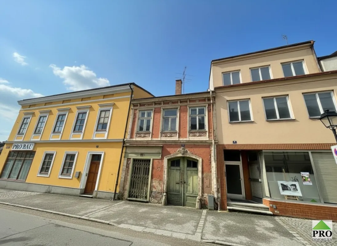Zinshauspaket in Waidhofen an der Thaya (Waldviertel) 3 Stadthäuser (1 davon saniert & vermietet), 2 davon zu Sanieren - Anleger aufgepasst! - Bild 1