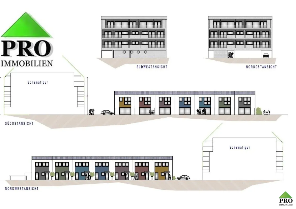 Bauprojekt - Investment in Obergrafendorf bei St. Pölten! 10 Wohnungen & 7 Reihenhäuser WNFL 1.565m2 - Bild 1