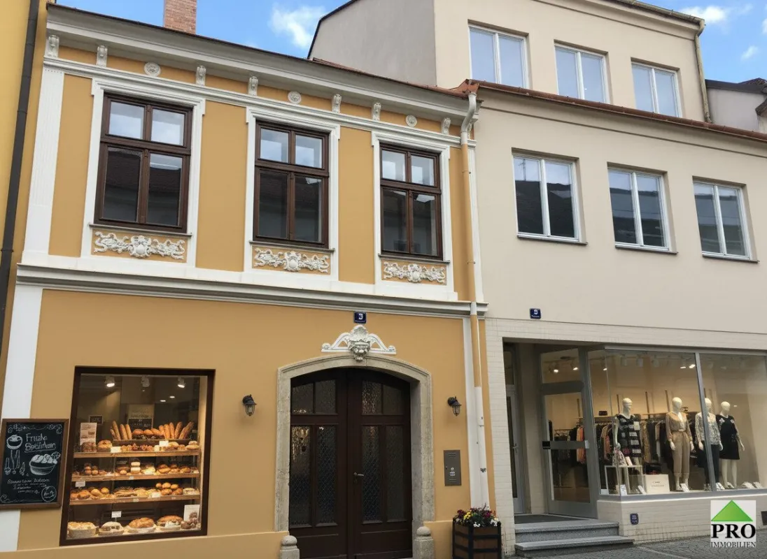 2 Stadthäuser- 4 Wohnungen & 2 Geschäftslokale! Zinshausprojekt in Waidhofen an der Thaya (Waldviertel) super Förderungsmöglichkeit oder einfach zum Sanieren! - Bild 1
