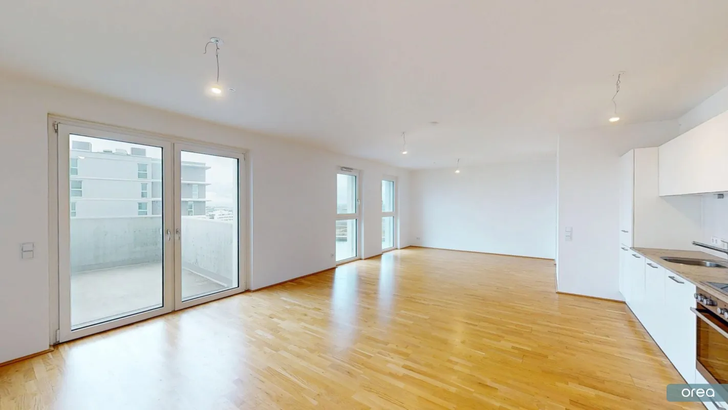 orea | Großzügige 2-Zimmer Loftwohnung mit Balkon und und herrlichem Ausblick in der Seestadt | Smart besichtigen · Online anmieten - Bild 1