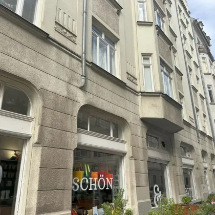 Außergewöhnlich, Top-Lage, vermietet - Geschäftslokal mit Potential - Nur 50 m vom Naschmarkt. - Bild 3