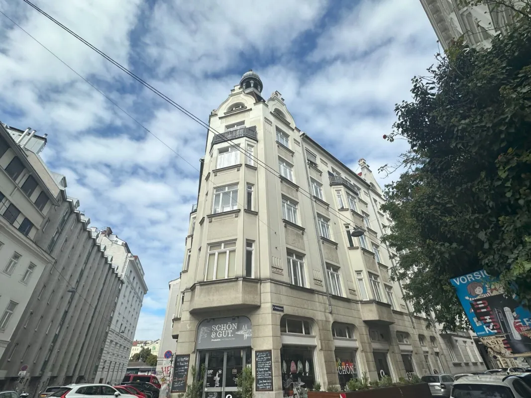 Außergewöhnlich, Top-Lage, vermietet - Geschäftslokal mit Potential - Nur 50 m vom Naschmarkt. - Bild 1