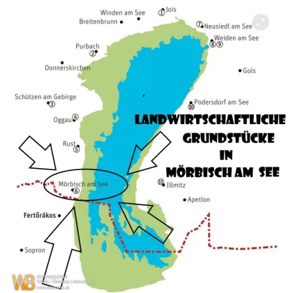 MÖRBISCH GstNr 1918 und 1919 mit 694m² (463+231) Obere Hofwiesen ad 3500.-€ - Bild 2
