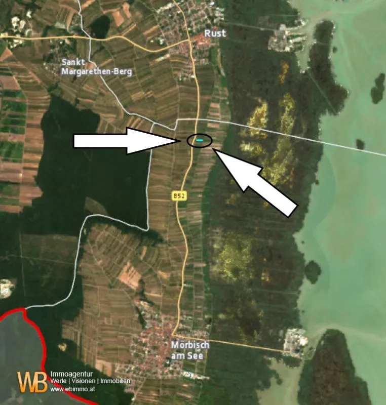 MÖRBISCH GstNr 1918 und 1919 mit 694m² (463+231) Obere Hofwiesen ad 3500.-€ - Bild 1
