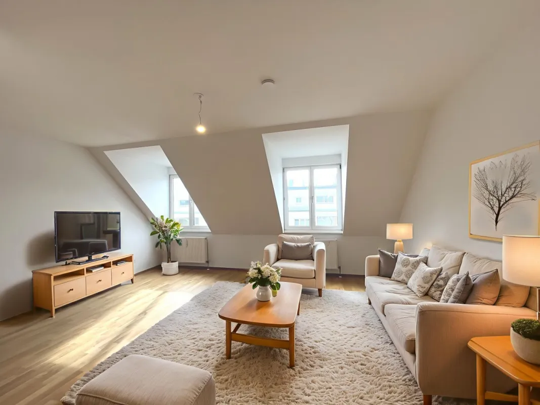 Nähe Augarten und Donauinsel! Schönes 2-Zimmer DG, 1200! - Bild 1