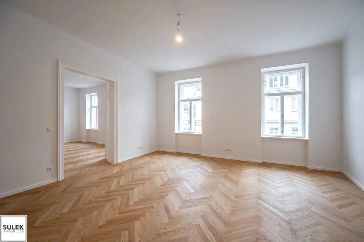 *** Fugbachgasse 7: Generalsanierte 3 Zimmer Altbauwohnung mit praktischem Grundriss und Balkon *** Nähe Augarten *** - Bild 1