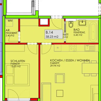 2-Zimmer-Wohnung mit Private-Fitness in Salzburg Leopoldskron - Bild 2