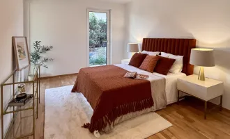 ERSTBEZUG! 2-Zimmer-Gartenwohnung mit viel Privatsphäre | Schrankraum | Große Terrasse