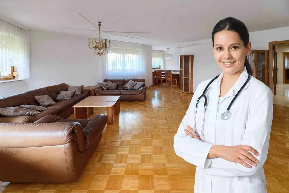 Wohnen im Grünen, arbeiten ums Eck – Traumwohnung beim Klinikum - Bild 1