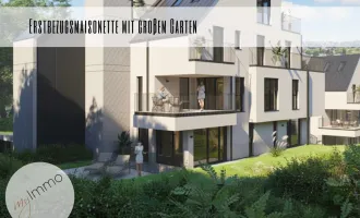 Erstbezugsmaisonette mit großem Garten