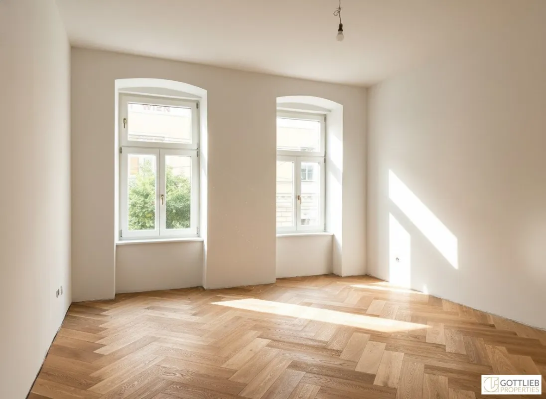 Erstbezug in U-Bahn-Nähe! Liebevoll generalsanierte 3-Zimmer-Wohnung mit Loggia und Balkon in Gründerzeithaus - Bild 1