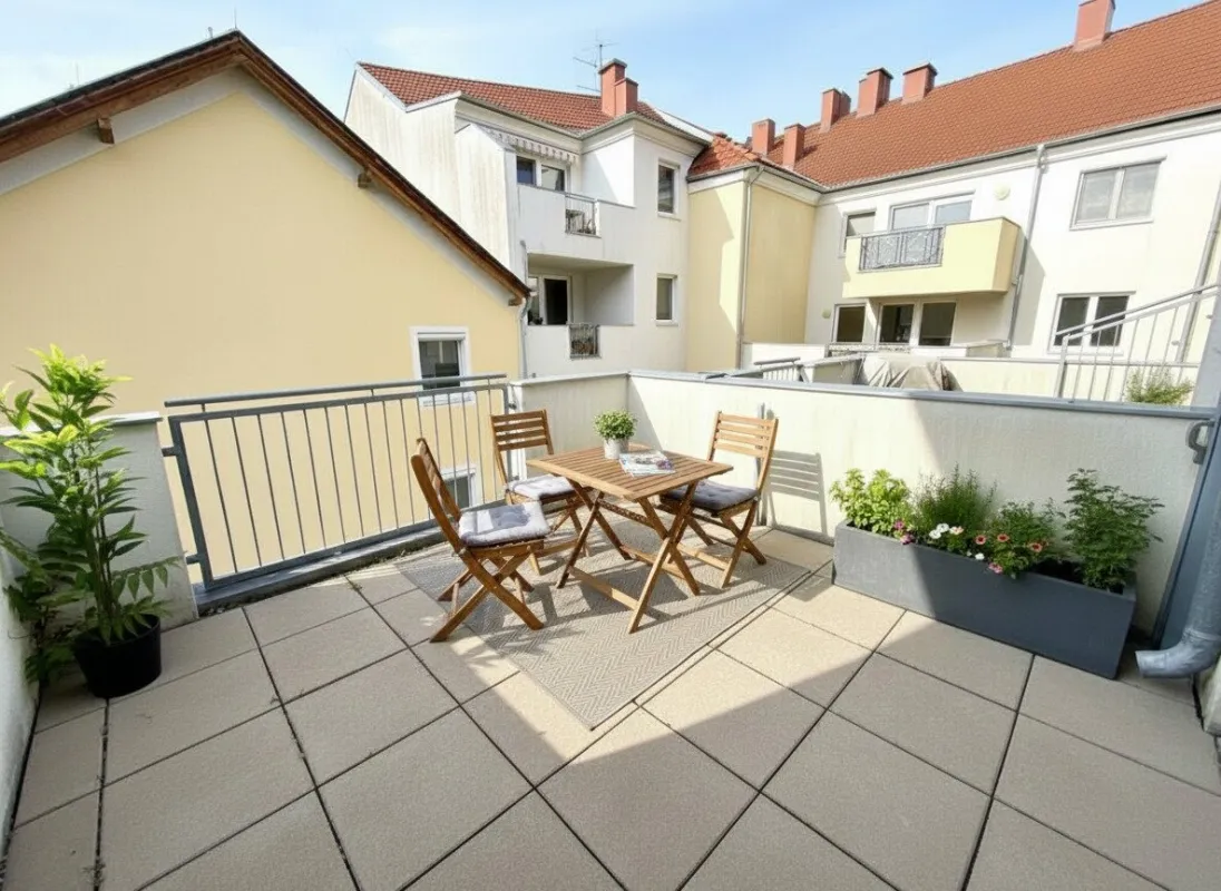 S O N N E N H I T - 2 Zimmer - ca. 58m² gew. NFL - Terrasse - Balkon - 1. Stock - Garage - Bild 1