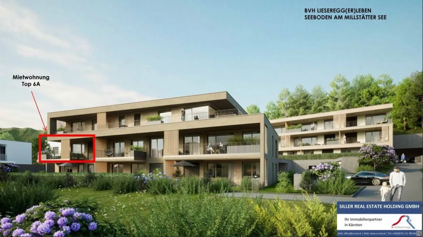 Neubauwohnung mit Terrasse und Bergblick - hochwertiges Wohnen in Lieseregg(er)Leben (Top 6A) - Bild 1