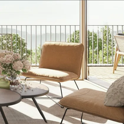 Helle 2-Zimmer-Wohnung mit großzügigem Balkon im Grünen - Bild 2