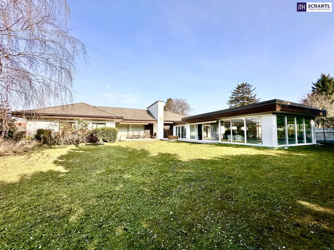 Traumhafter Bungalow ++ Villa mit Indoor-Pool ++ Weinkeller ++ Wunderschöner Gepflegter Garten ++ Perfekte Lage in Gänserndorf ++  Beeindruckende Architektur ++ Vielseitige Nutzungsmöglichkeiten ++ - Bild 1