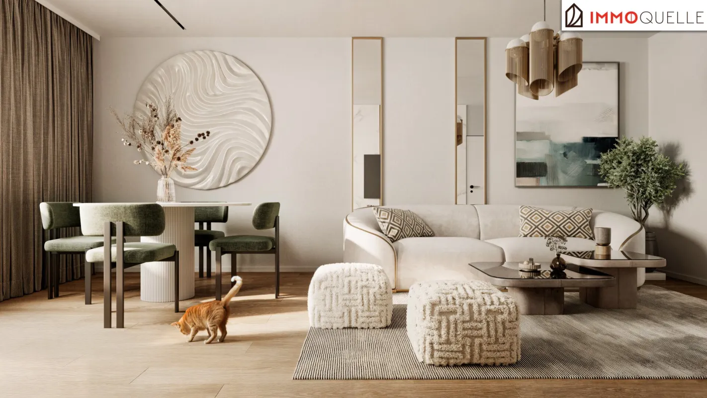 Raum zum Leben. Ruhe zum Ankommen. Frisch sanierte 3-Zimmer-Wohnung mit Loggia in stadtnaher Grünruhelage! - Bild 1