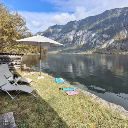 Einzigartig: Hütte und Badeplatz direkt am Hallstättersee. - Bild 2