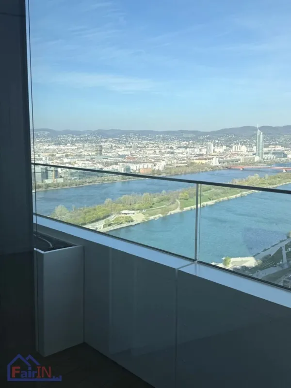 NEU PREIS***AB SOFORT ****DANUBEFLATS: Exklusive 2-Zimmer-Wohnung mit Balkon im 37. Stock*** - Bild 1