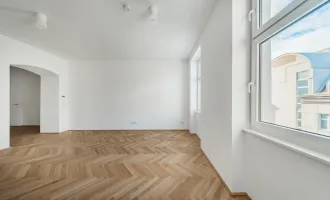 Typisch Wiener Altbaucharme! Stilvoller Erstbezug mit zentral begehbarem Grundriss!