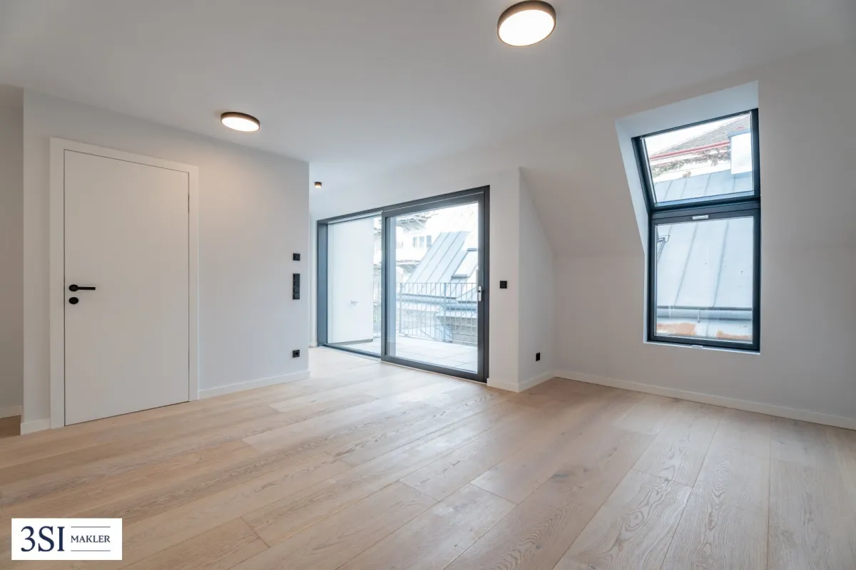 Modernes Wohnen über den Dächern: Charmante 2-Zimmer-Dachgeschoßwohnung mit Terrasse - Bild 1