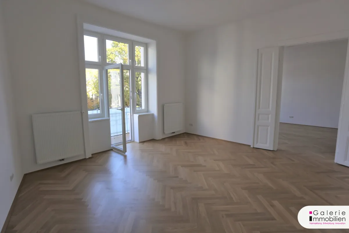 Topsanierte, helle 2-Zimmer-Altbauwohnung mit Balkon am Reumannplatz - Bild 1