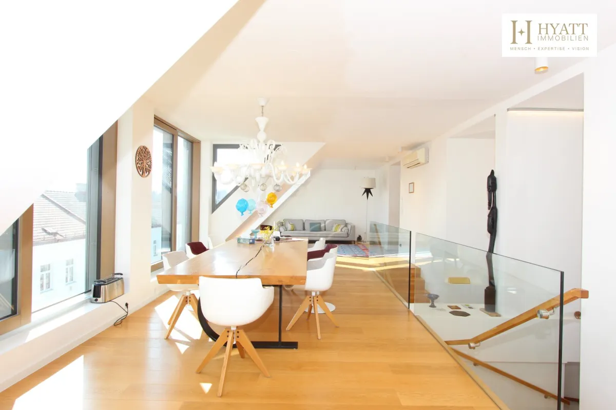 5 Zimmer Penthouse-Duplex | 360°-Panoramablick über Wien | Sauna | zwei Garagenplätze Optional - Bild 1