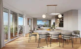 Nähe Wiener Hauptbahnhof - Familienwohnung mit Loggia und Smart-Home System